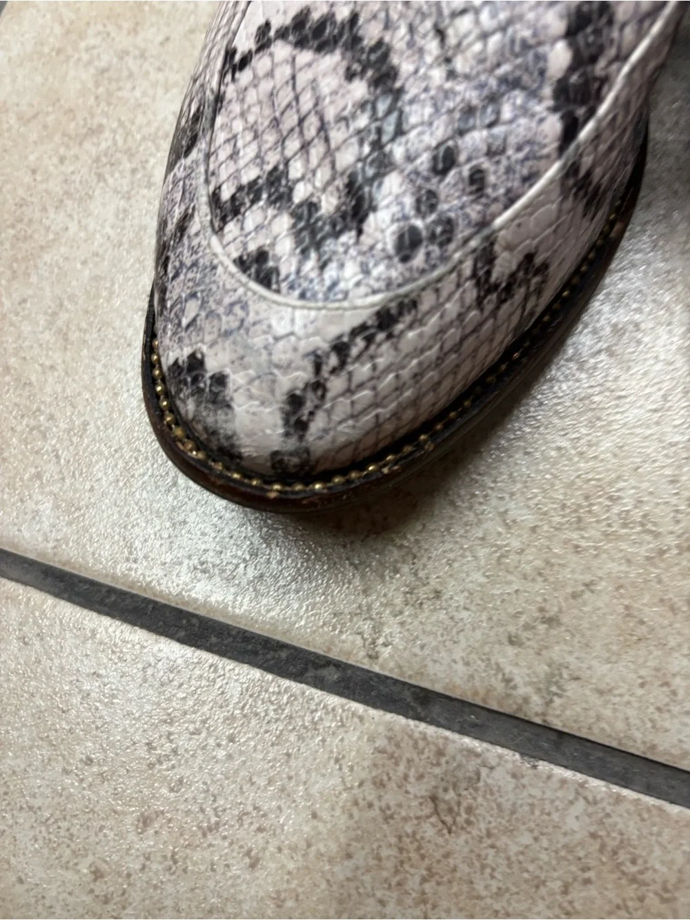 Antonio Melani Snake-Print Bow Loafers - Darlene Python Pattern